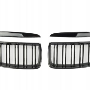 Atrapa Nerki Grill BMW 3 E90 E91 (2005-2008) PRE-LCI M3 Style Czarny Połysk - obrazek 2