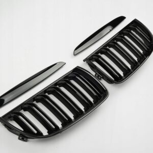 Atrapa Nerki Grill BMW 3 E90 E91 (2005-2008) PRE-LCI M3 Style Czarny Połysk - obrazek 5