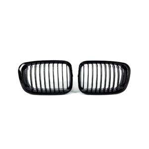 Grill Nerki BMW E46 Sedan Kombi Przedlift MP Style Czarny Połysk - obrazek 1