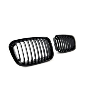 Grill Nerki BMW E46 Sedan Kombi Przedlift MP Style Czarny Połysk - obrazek 2