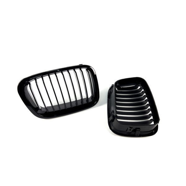 Grill Nerki BMW E46 Sedan Kombi Przedlift MP Style Czarny Połysk - obrazek 3