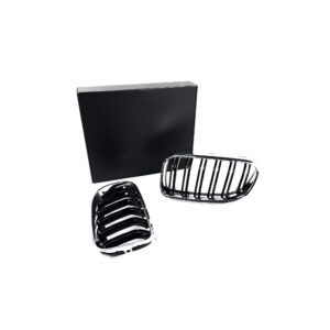 Atrapa Nerki Grill BMW E92 E93 (2009-2013) LCI | Czarny Połysk + Chrom - obrazek 3