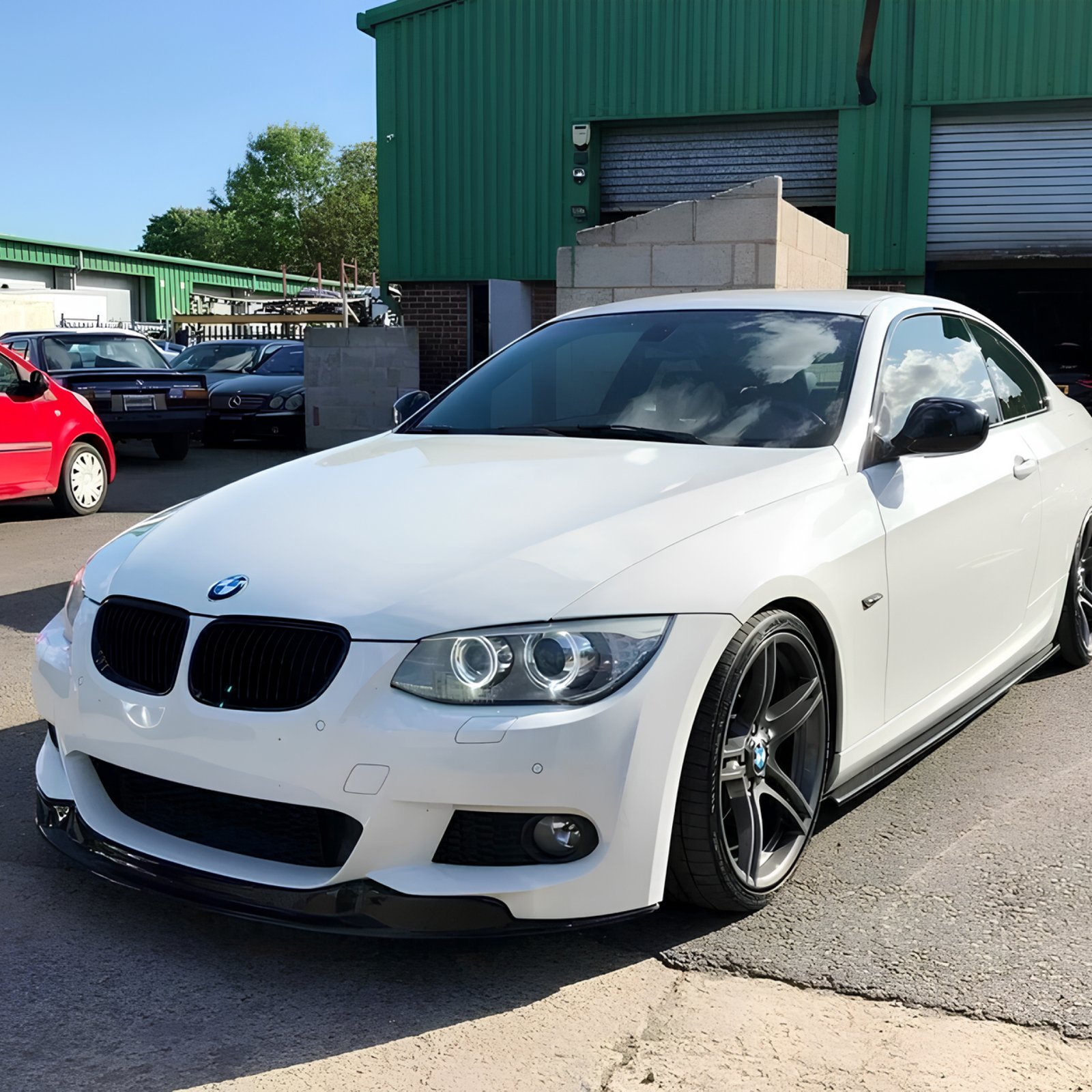 Dokładka Splitter Przód BMW E92 / E93 LCI M3 Style Czarny Połysk (2008–2013) - obrazek 2