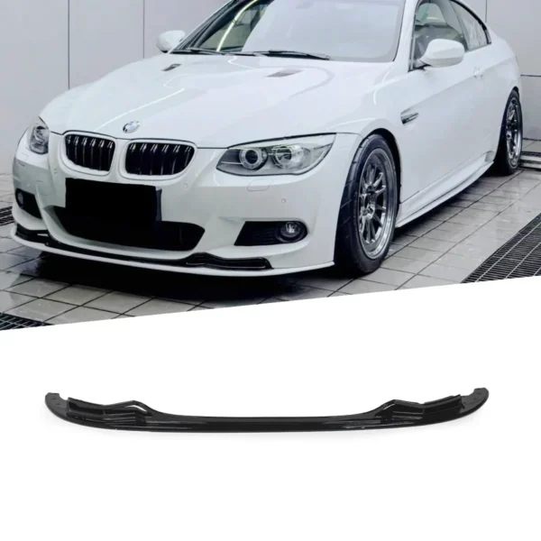 Dokładka Splitter Przód BMW E92 / E93 LCI M3 Style Czarny Połysk (2008–2013) - obrazek 1
