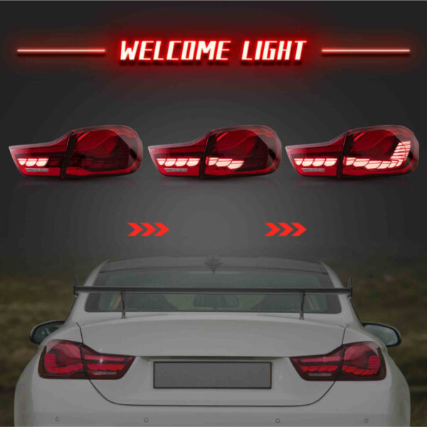 Lampy Tylne BMW F32 F33 F36 F82 F83 GTS Style Czerwone LED - obrazek 2