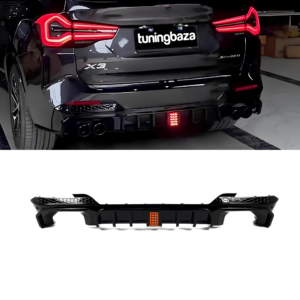 Dyfuzor BMW X3 G01 (2020+) LCI CS Style Czarny 00--00 LED