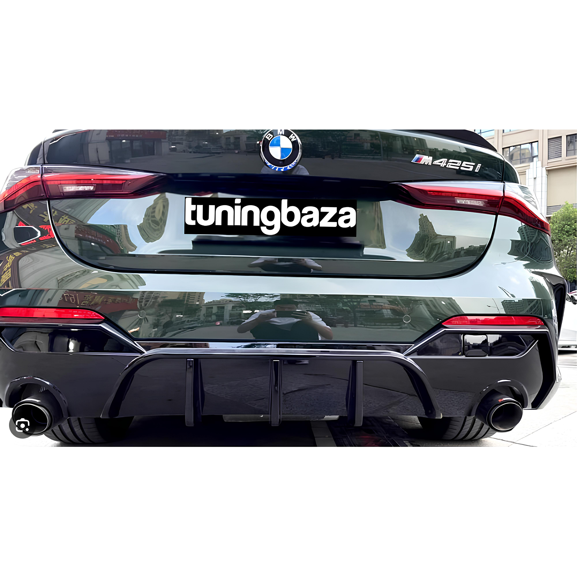 Dyfuzor Tylny BMW Seria 4 G22 M-Performance Style Czarny Połysk (2020–2024) 0-0 - obrazek 4
