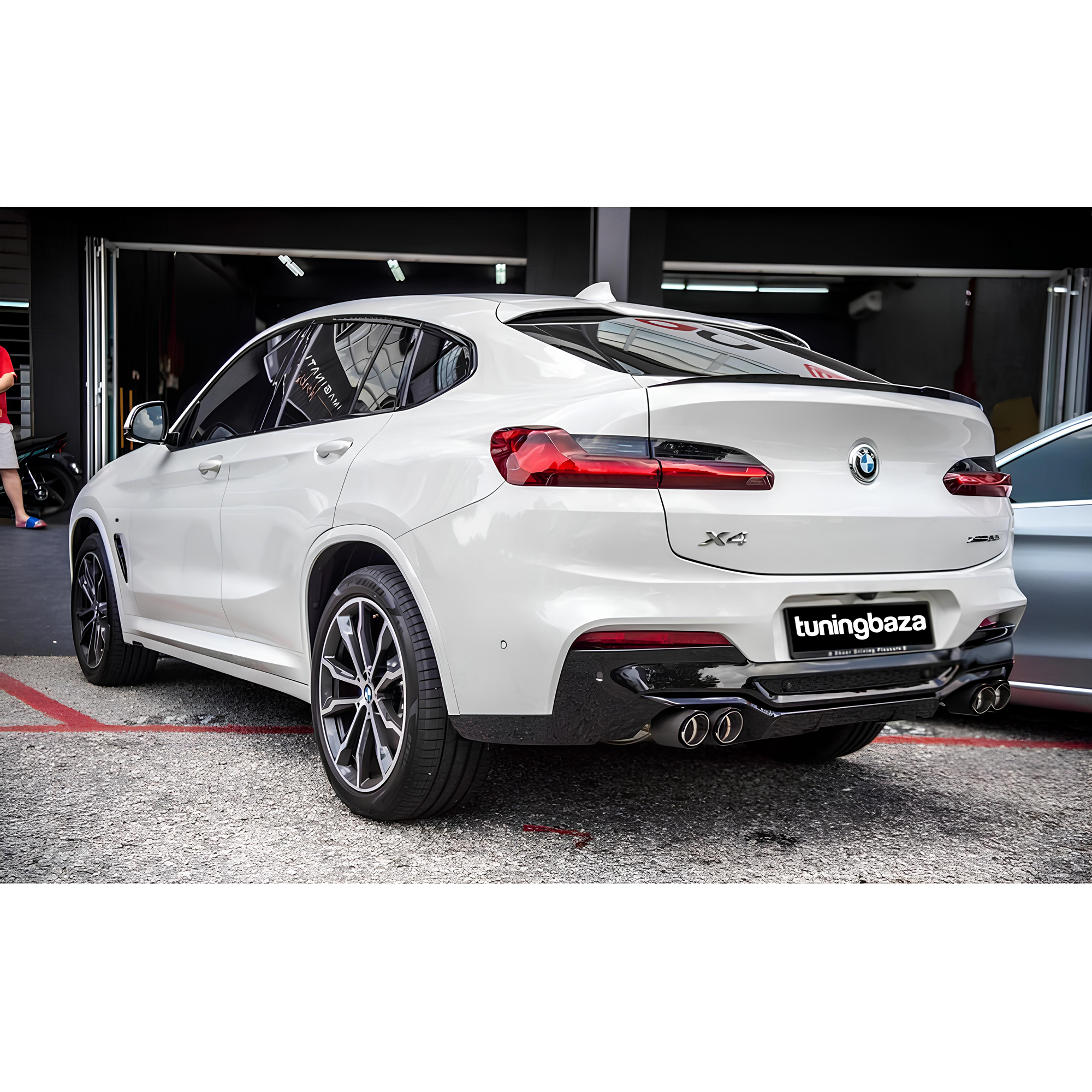 Dyfuzor Tylny BMW X4 G02 LCI MP Style Czarny Połysk + Końcówki (2021+) 00-00 - obrazek 5
