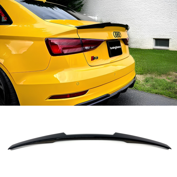 Spoiler | Lotka Klapy Audi A3 8V1 8VK M4 Style Czarny Połysk (2014-2020)