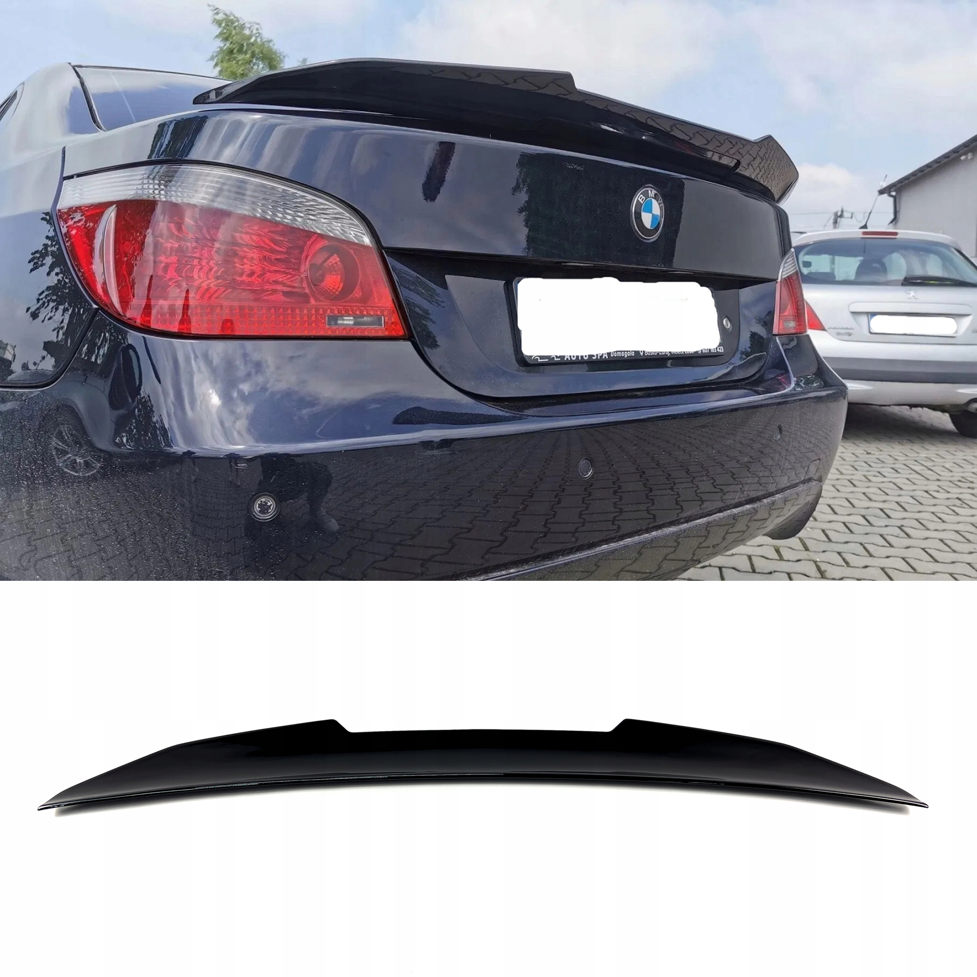 Spoiler Lotka Klapy BMW E60 PSM Style Czarny Połysk - obrazek 1