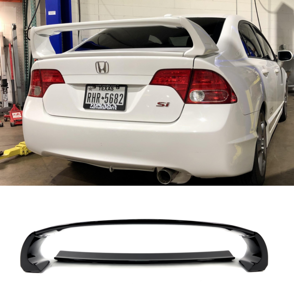 Spoiler Honda Civic Sedan Mugen Style 06-15 Czarny Połysk
