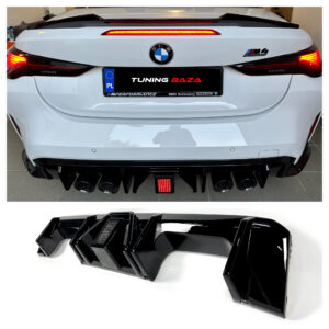 Dyfuzor BMW G80 G82 G83 MP Style LED Czarny Połysk - obrazek 7