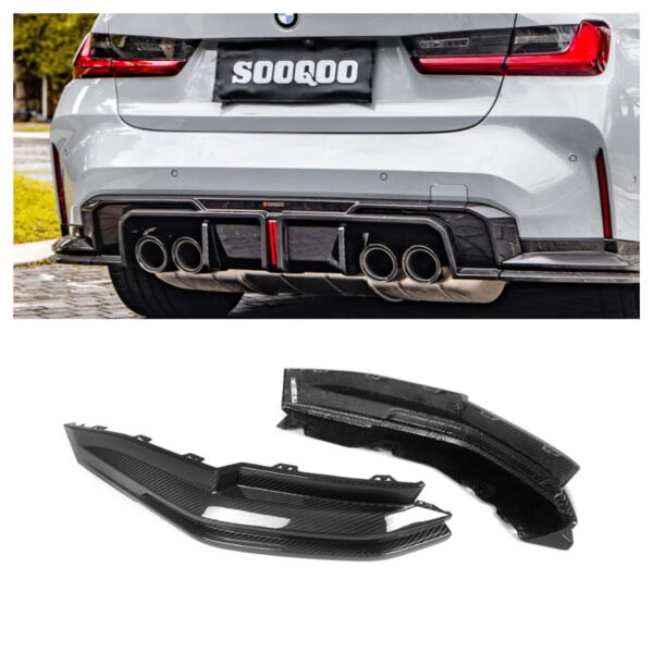 Karbonowe Dyfuzory Boczne BMW M3 G80 G81 SQ Style - obrazek 6