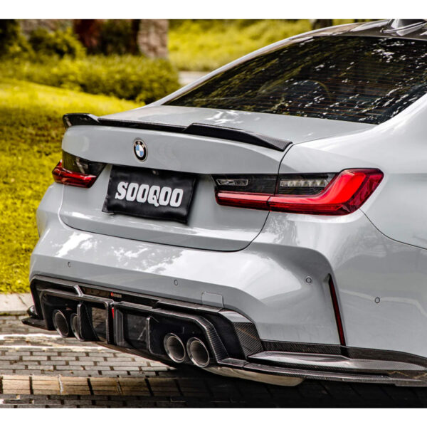 Karbonowy Dyfuzor BMW G80 G81 G82 G83 SQ Style LED - obrazek 4