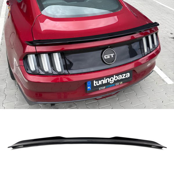 Spoiler Lotka Klapy Ford Mustang (2015-2023) M4 Style Czarny Połysk