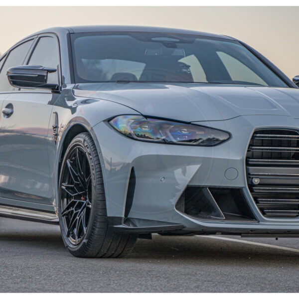 Karbonowe Spoilery Przedniego Zderzaka BMW M3 G80 G81 M4 G82 G83 OEM Style - obrazek 8