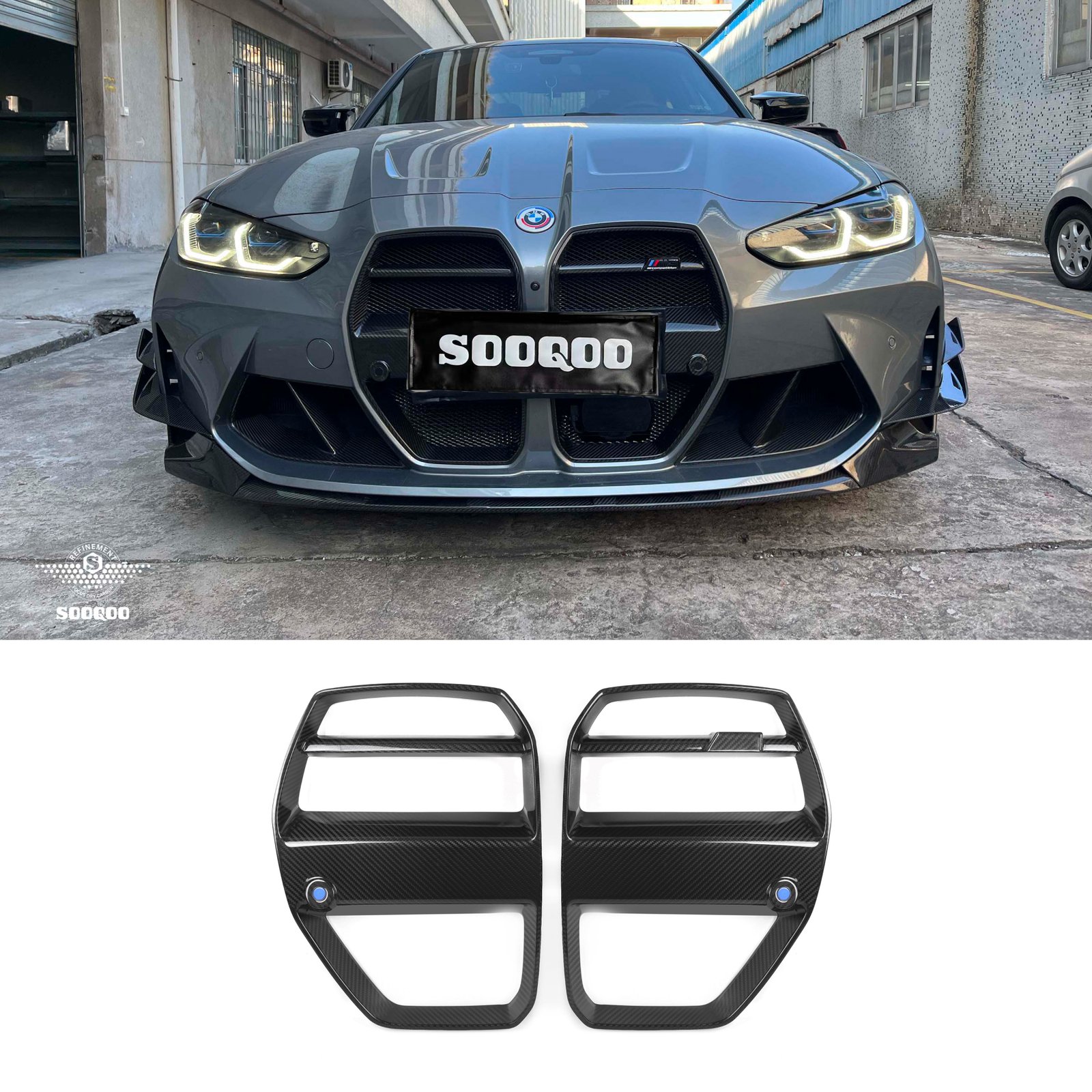 Karbonowa Atrapa Nerki Grill BMW G80 G81 G82 G83 STR Style - obrazek 1
