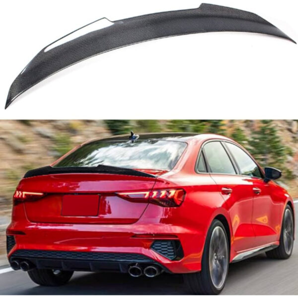 Karbonowy Spoiler na klapę bagażnika Audi A3 S3 RS3 Sedan 8YS 2021+ PSM Style