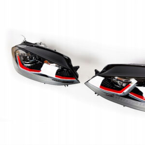 Lampy Przednie Przód Volkswagen Golf 7.5 Red Style - obrazek 3