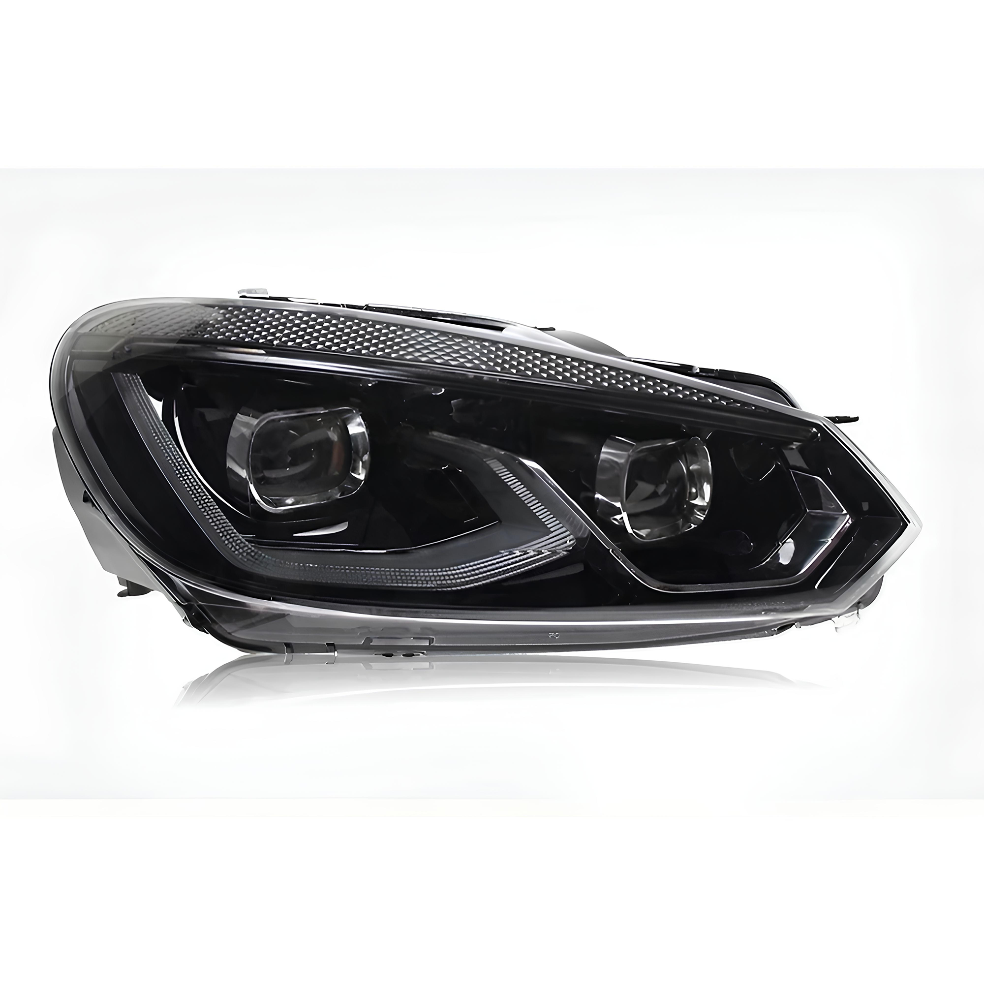LAMPY PRZEDNIE VW GOLF 6 08-12 CHROME LOOK GOLF 7,5 Pełny LED - obrazek 6