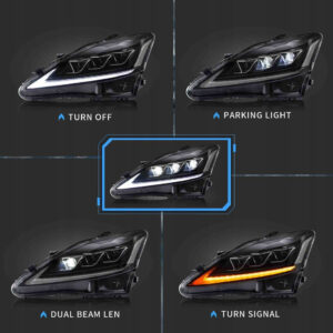 Lampy Przednie Lexus IS250 350 IS200D 220D IS250C 350C IS300 LED 06-12 LED - obrazek 6