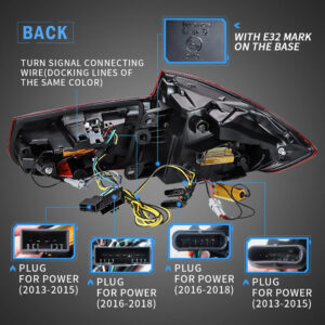 Lampy Tylne Tył BMW F30 F80 LCI Style Czerwone - obrazek 3