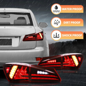 Lampy Tylne Tył Lexus IS250 IS350 ISF IS200d IS220d 2005-2013 Czarwone LED - obrazek 3