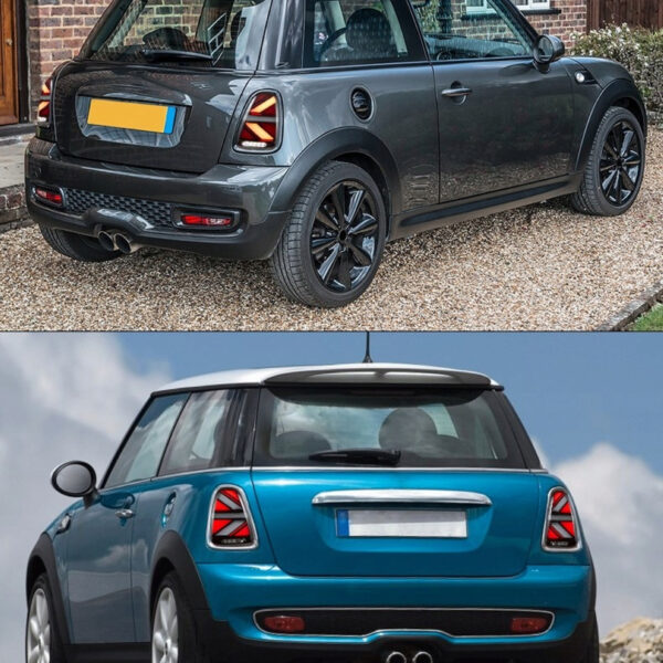 Lampy Tylne Mini Cooper R56/R57/R58/R59 (2007-2013) – LED Union Jack Clear - obrazek 6