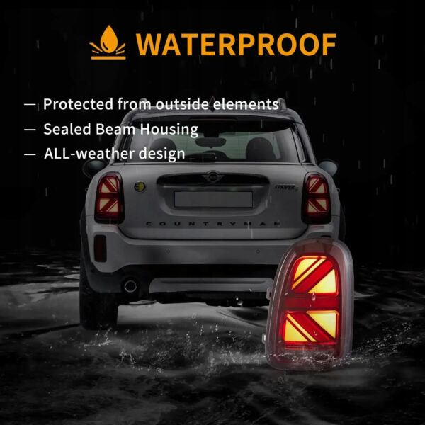 Lampy Tylne LED Mini Cooper Countryman F60 (2017-2023) – Union Jack Design - obrazek 5