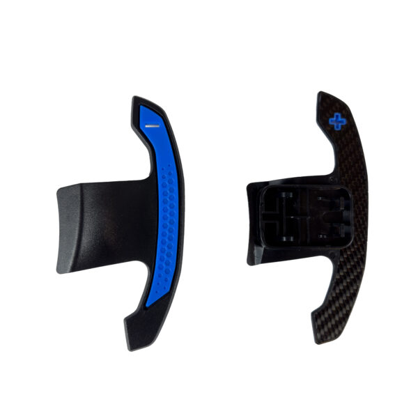 Karbonowe Łopatki Zmiany Biegów BMW G80 G82 G87 F90 G20 F80 G15 Niebieskie - obrazek 2