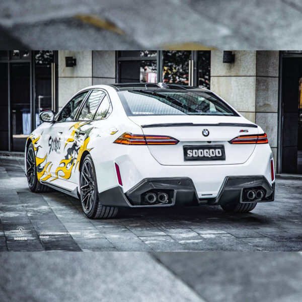 Karbonowa Lotka Klapy do BMW G60 i5 / G90 M-Performance Style (Dry-Carbon) - obrazek 6