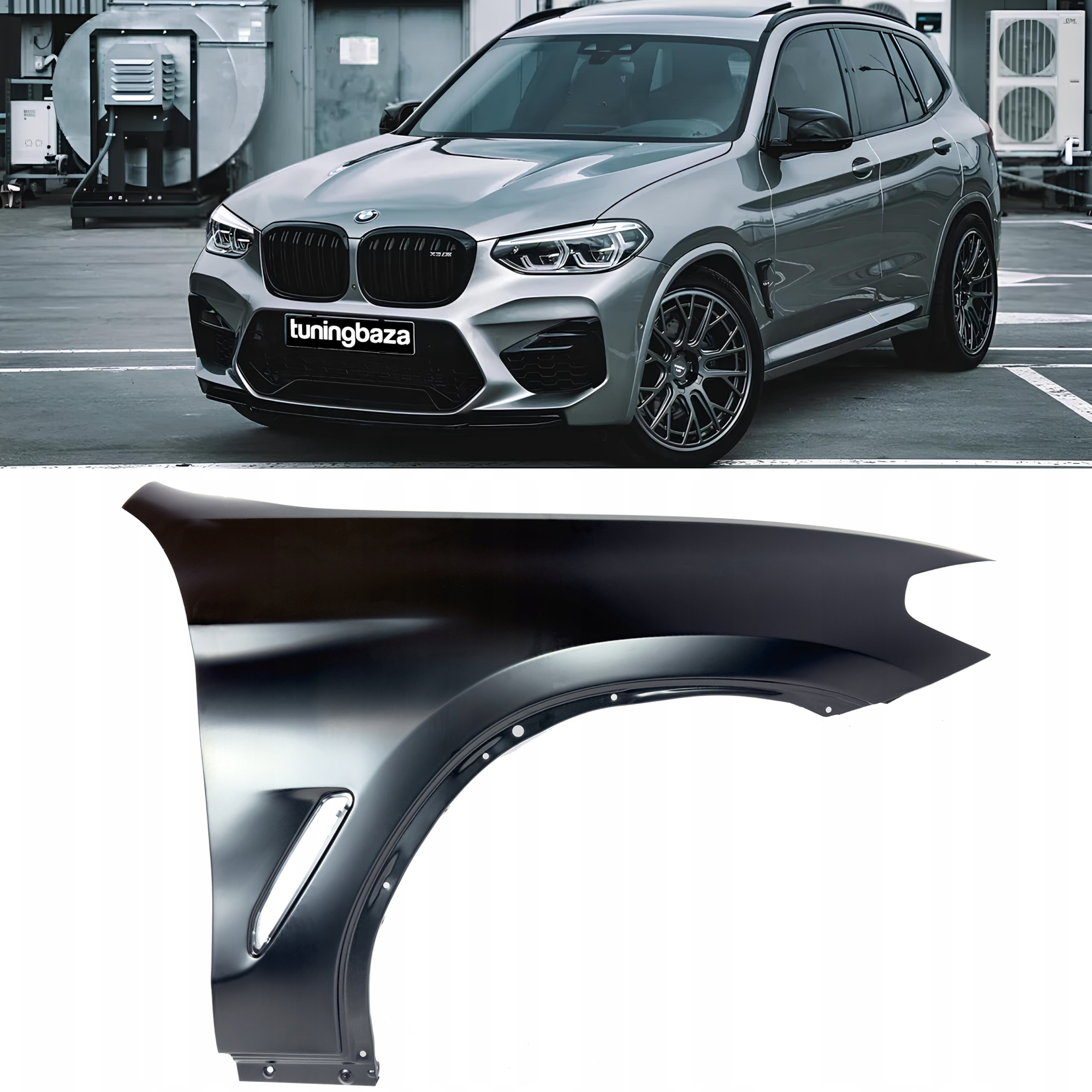 Błotnik Prawy BMW X3 G01 F97 oraz X4 G02 F98 2018-2023 – Aluminiowy - obrazek 1