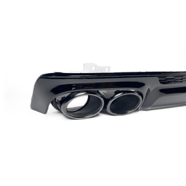 Dyfuzor Tylny z Końcówkami Wydechu Audi A6 C8 S6 Look do S-Line 2019+ Czarny Połysk - obrazek 3