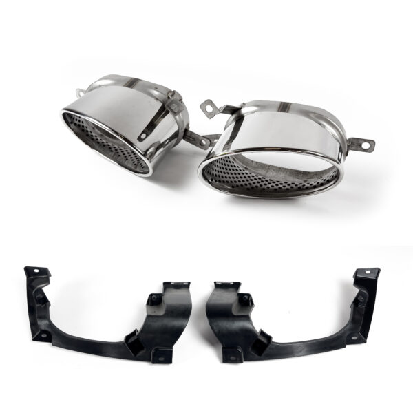 Dyfuzor Tylny z Końcówkami Wydechu Audi A7 4G8 RS7 Look 2016–2018 Czarny Połysk - obrazek 6