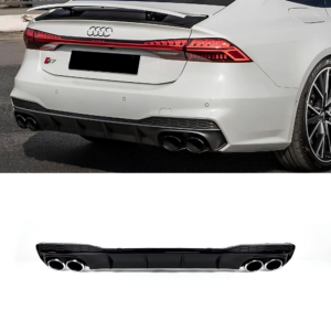 Dyfuzor Tylny Audi A7 C8 S7 Look z Plastikowymi Końcówkami Wydechu 2019+