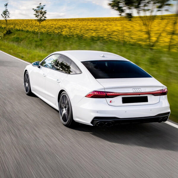 Dyfuzor Tylny z Końcówkami Wydechu Audi A7 C8 S7 Look do S-Line 2019+ Czarny Połysk - obrazek 3