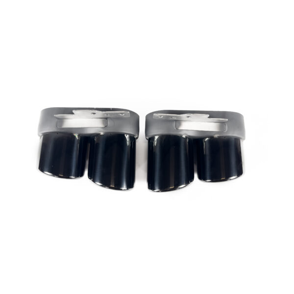 Dyfuzor Tylny z Końcówkami Wydechu Audi A7 C8 S7 Look do S-Line 2019+ Czarny Połysk - obrazek 4