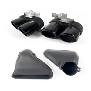 Dyfuzor Tylny z Końcówkami Wydechu Audi A7 C8 S7 Look do S-Line 2019+ Czarny Połysk - obrazek 5