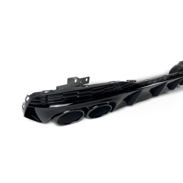 Dyfuzor Tylny z Końcówkami Wydechu Audi A7 C8 S7 Look do S-Line 2019+ Czarny Połysk - obrazek 7