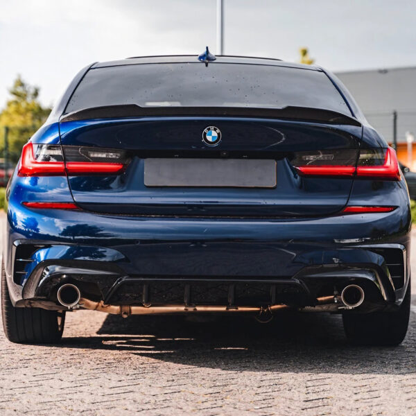 Dyfuzor Tylny BMW G20 Przedlift 340i SP Czarny Połysk - obrazek 6