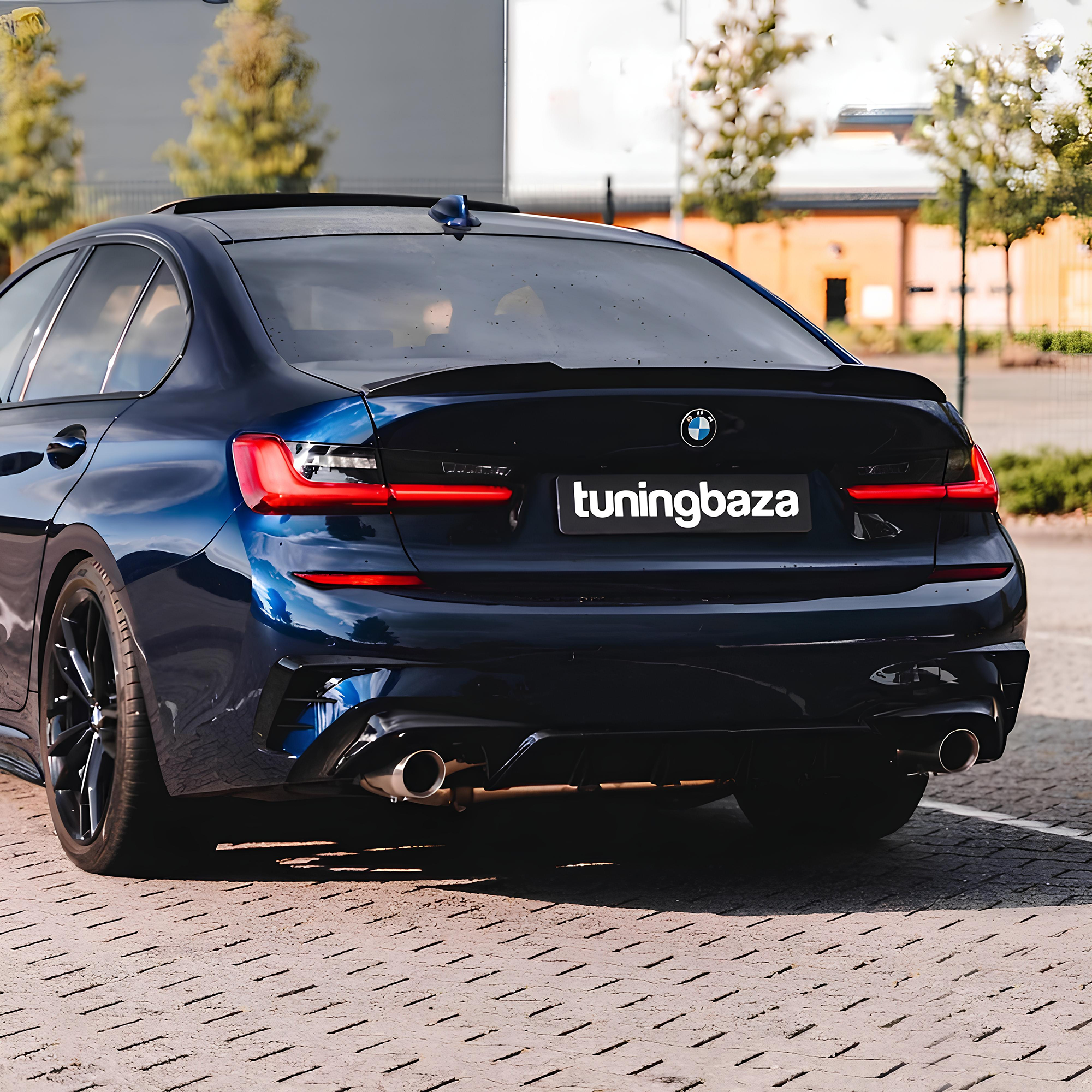 Dyfuzor Tylny BMW G20 PRE-LCI (2018-2020) 340i SP Czarny Połysk (0--0) - obrazek 3