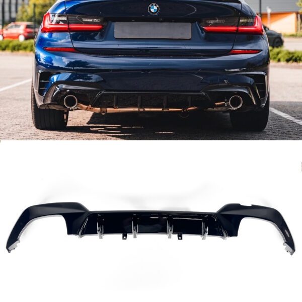 Dyfuzor Tylny BMW G20 340i SP Czarny Połysk