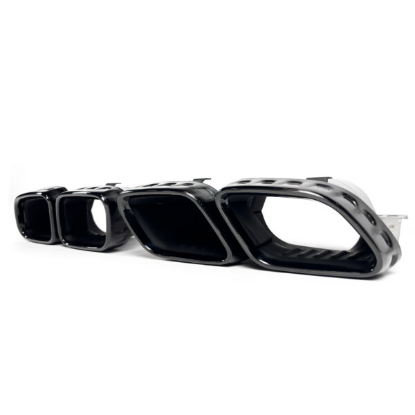 Dyfuzor Tylny z Końcówkami Mercedes-Benz C238 E63 AMG Coupe 2017+ Czarny Połysk - obrazek 5