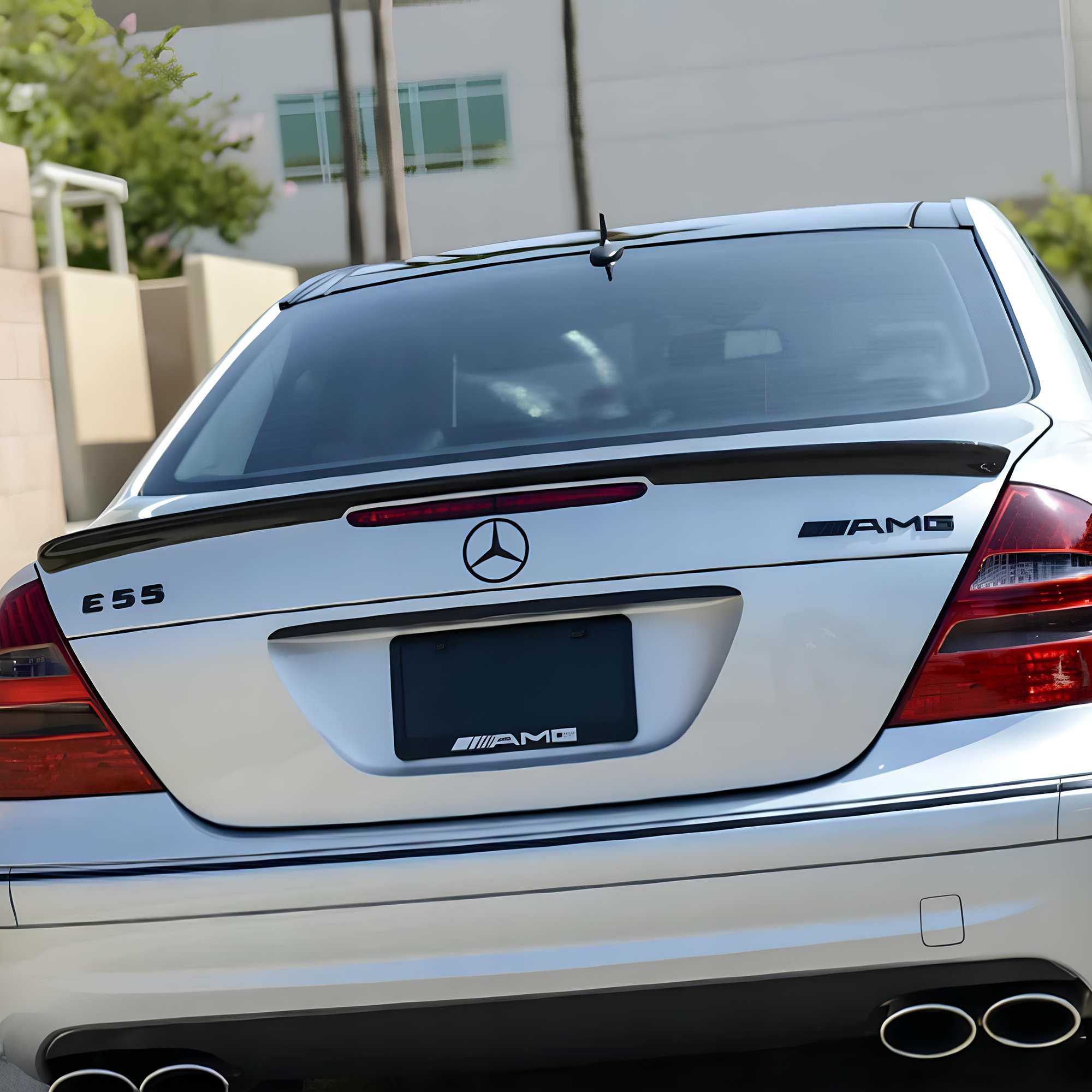 Spoiler | Lotka Klapy Bagażnika Mercedes E-Klasy W211 AMG Style Czarny Połysk - obrazek 6