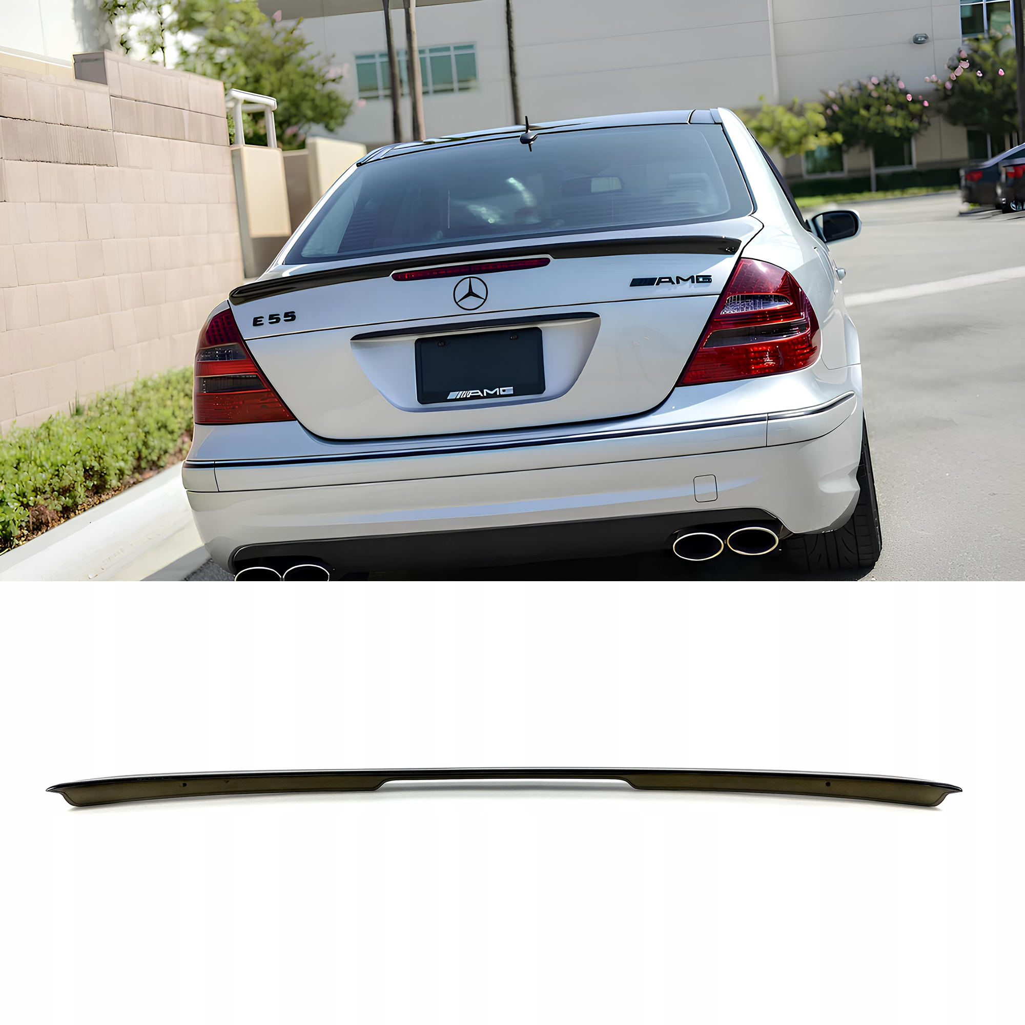 Spoiler | Lotka Klapy Bagażnika Mercedes E-Klasy W211 AMG Style Czarny Połysk - obrazek 1