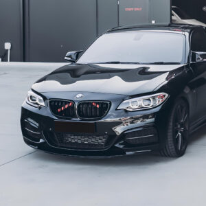 Dokładka Splitter Przód do BMW Serii 2 F22 M-Performance – Czarny Połysk - obrazek 4