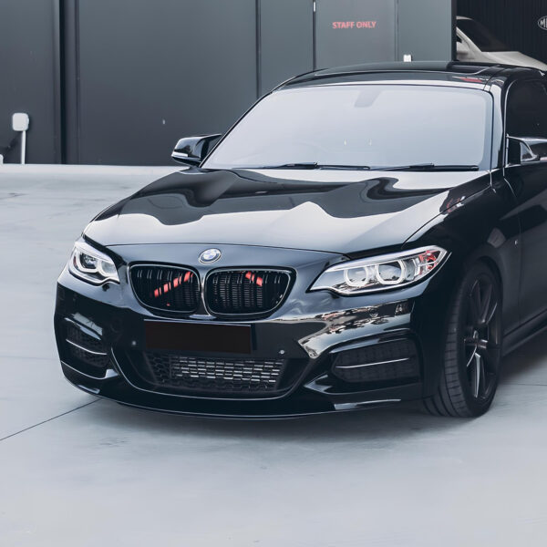 Dokładka Splitter Przód do BMW Serii 2 F22 M-Performance – Czarny Połysk - obrazek 4