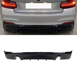 Dokładka Spoiler Dyfuzor Tylny BMW F22 F23 M-Performance Style Czarny Połysk