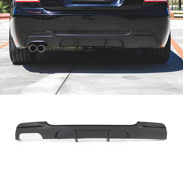 Dyfuzor Tylny BMW E90 / E91 LCI M‑Performance Look Czarny Połysk