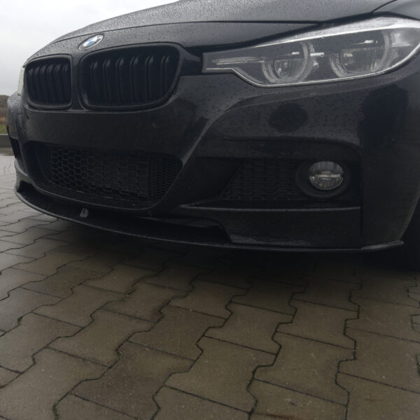 Dokładka Spoiler Splitter Przód BMW F30 F31 M-Performance Style Czarny Połysk - obrazek 7